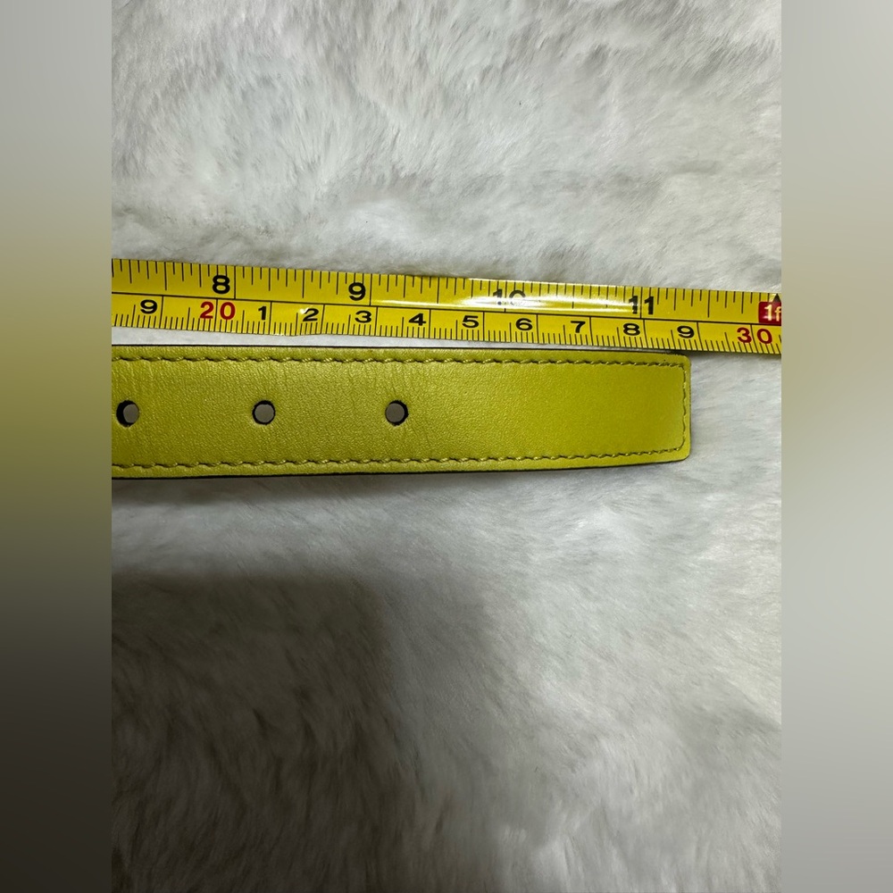 Gucci Lime Green Leather pet collar with Heart Charm-come dust bag and box - Picture 8 of 10